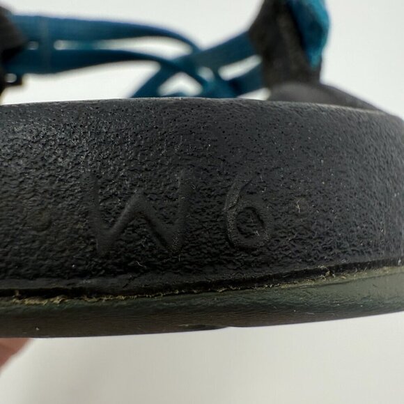 Chaco ZX1 Vibram Yampa Shoes Sandals Women's 6 Blue Outdoor Hiking Camping Comfy - Picture 12 of 12